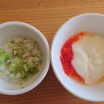 離乳食:キャベツとささみのミルクがゆなど